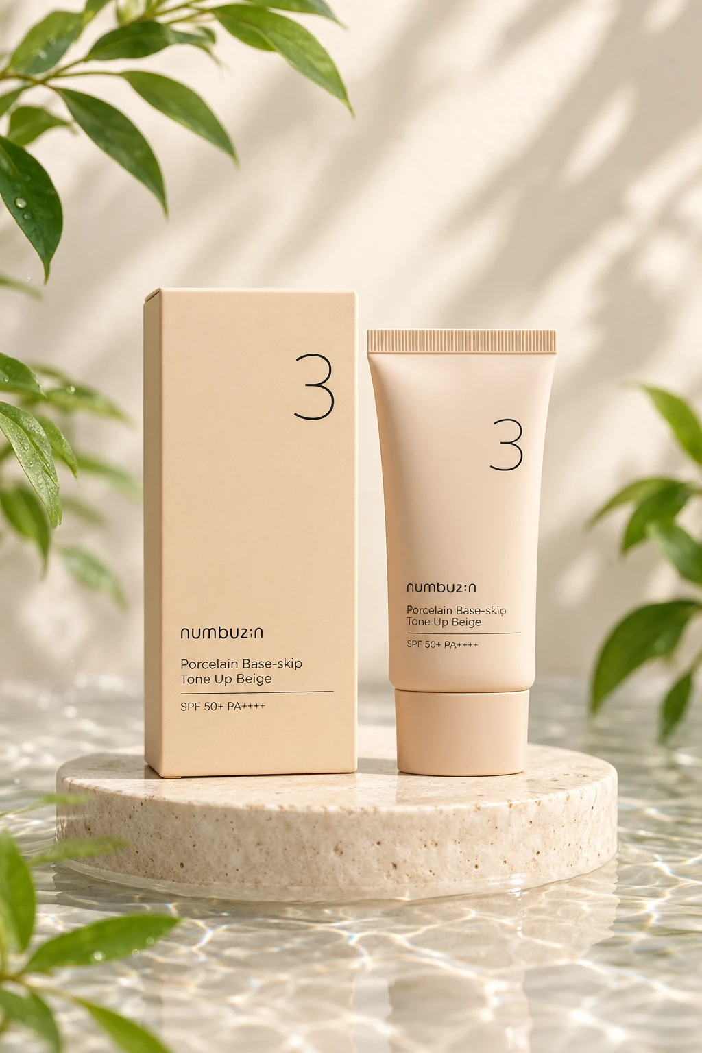ضد آفتاب و تون‌آپ شماره ۳ نامبوزین (SPF50) | بی‌نیاز از کرم پودر